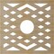 Ekena Millwork Chevron Wood Fretwork Pierced Ceiling Medallion, Hickory, 38"OD x 9 7/8"ID x 3/8"T CMWP38X38X0375CHHI - alternate 3